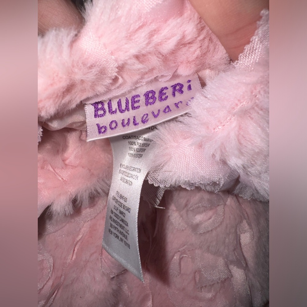 Blueberi Boulevard Pink Rose Dress Jacket Size 3/6 Months - Picture 3 of 4